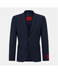 HUGO - Extra Slim Fit Blazer - Lyst
