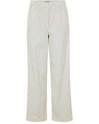 Miu Miu - Stripe Pyjama Straight Leg Trousers - Lyst