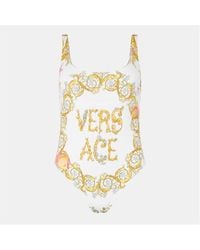 Versace - Scoop Neck Swimsuit - Lyst