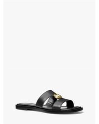 MICHAEL Michael Kors - Erin Flat Sandals - Lyst