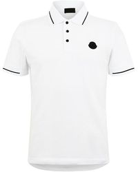 Moncler - Logo Patch Smart Polo Shirt - Lyst