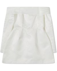 Odd Muse - Satin Bardot Mini Dress - Lyst