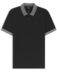 BOSS - Chip Paddy Cotton Short-Sleeve Polo Shirt - Lyst