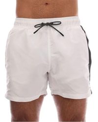 EA7 - Logo Tape Swim Shorts - Lyst