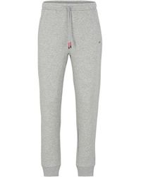 BOSS - Hadiko Closed Hem Fleece Joggers - Lyst