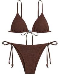 Hunza G - Gina Beaded Bikini Set - Lyst