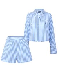 Polo Ralph Lauren - Crop Box Short Sleeve Pyjama Set - Lyst