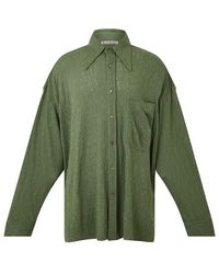 Acne Studios - Button Up Lace Pattern Shirt - Lyst