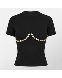 Never Fully Dressed - Shell Boob T-Shirt - Lyst