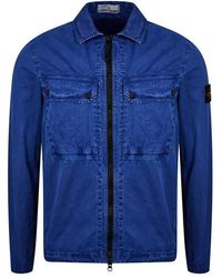 Stone Island - Brushed Organic Cotton Garment Dyed Old Effect - Lyst