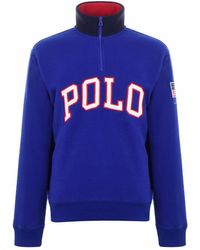 polo ralph lauren ski usa fleece sweatshirt