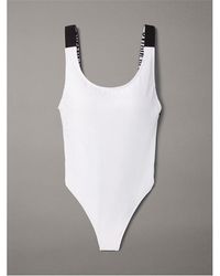 Calvin Klein - Scoop Back One Piece Swimsuit - Lyst