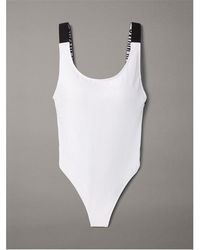 Calvin Klein - Scoop Back One Piece Swimsuit - Lyst