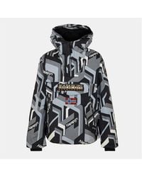 Napapijri - All Over Print Weather Resistant Rain Anorak - Lyst