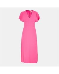 BOSS - Dawinga Slim Fit Long Length Dress - Lyst