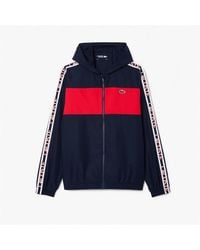 Lacoste - Colour Block Logo Stripe Tennis Jacket - Lyst