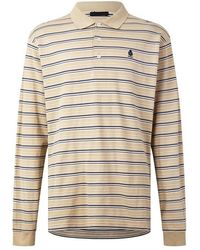 Prada - Stripe Ls Polo Sn63 - Lyst