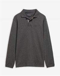 Barbour - Essentials Long Sleeve Polo Shirt - Lyst
