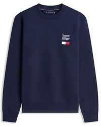 Tommy Hilfiger - Embro Flag Crew Sweatshirt - Lyst