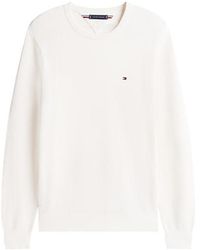 Tommy Hilfiger - Ribbed Crew Neck Jumper - Lyst