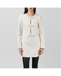 Self-Portrait - Boucle Diamante Bow Mini Dress - Lyst