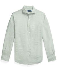 Polo Ralph Lauren - Custom Fit Mallet-Print Linen Shirt - Lyst