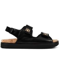 Givenchy - Leather 4G Sandals - Lyst