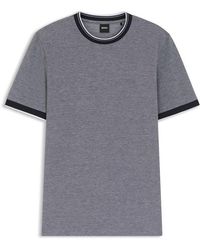 BOSS - Thompson Breathable Lightweight Cotton Short Sleeve T-Shirt - Lyst