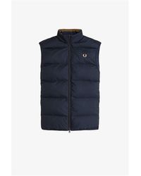 Fred Perry - Insulated Quilted Gilet - Lyst