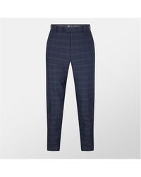 Ted Baker - Ted Text Rst Chk Trs - Lyst