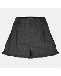 Prada - Embellished Tailored Shorts - Lyst