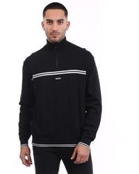 BOSS - K Zone Quarter-Zip Sweater - Lyst