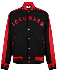 ICECREAM - Cones & Bones Varsity Jacket - Lyst