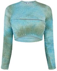 Off-White c/o Virgil Abloh - Tie-Dye Relaxed Fit Cut Out Top - Lyst