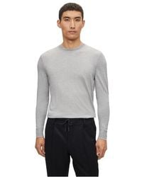 BOSS - L Ottano Crew Neck Jumper - Lyst