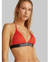 Calvin Klein - Triangle Bikini Top - Lyst