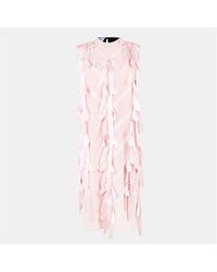 Prada - Sablé Dress With Bows - Lyst
