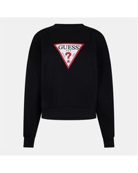 Guess - Triangle Icon Sweatshirt - Lyst