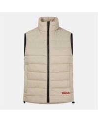 HUGO - Brentino Sleeveless Full Zip Gilet - Lyst
