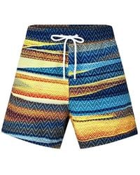 Missoni - Striped Quick-Drying Swim Shorts - Lyst