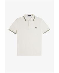 Fred Perry - Short Sleeve Twin Tipped Polo Shirt - Lyst
