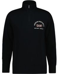 GANT - ¼ Zip Fleece Jumper - Lyst