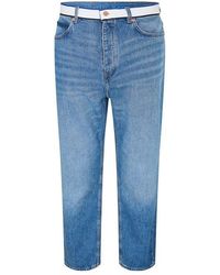 HUGO - Nate Tape 10259233 01 Wide Leg Jeans - Lyst