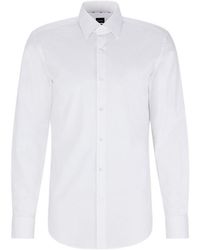 BOSS - H Hank Kent Long Sleeve Oxford Shirt - Lyst
