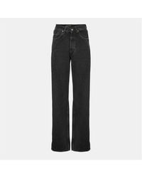 Saint Laurent - V-Waist Long Baggy Jeans - Lyst