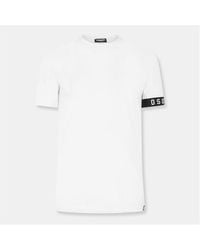 DSquared² - Dsq Band Logo Slim Fit T-Shirt - Lyst