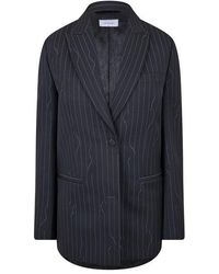 Off-White c/o Virgil Abloh - Wool-Mix Structured Raw-Edge Suit Jacket - Lyst