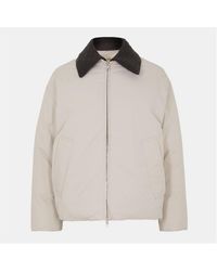 Bottega Veneta - Tech Long Sleeve Double Zip Short Puffer Jacket - Lyst
