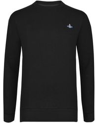 Vivienne Westwood - Logo Cotton Orb Crew Neck Sweatshirt - Lyst