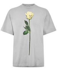 Acne Studios - Edra Graphic Long Sleeve T-Shirt - Lyst